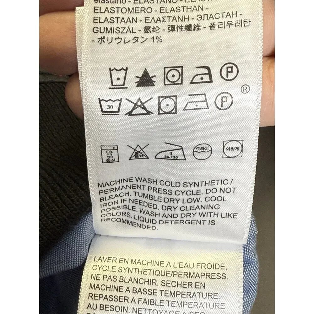 Levi’s Women’s Bomber Jacket Sz L Satin Rosebud Black Pink Chambray Lining - Picture 8 of 11